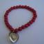bracciale rosso cuore