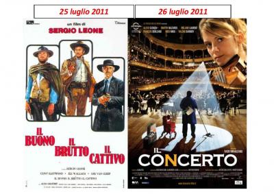 Programmazione 25 e 26 Luglio