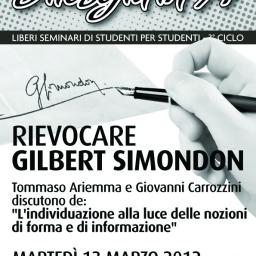 Filosofia in 3/4: Rievocare Gilbert Simondon